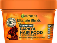 Garnier Hair Food 3-in-1 Treatment Mask, Intensely 400 ml (Pack of 1) 