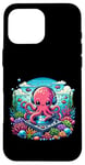 iPhone 16 Pro Max Funny Octopus Dj Headphones Graphic for Men Women Kids Case