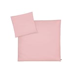 Julius Zöllner Baby Bed Linen 80 x 80 + 35 x 40 cm, Made in Germany, Piqué Blush