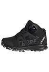 adidas Terrex BOA Mid RAIN.RDY Hiking Shoes Trail Running, Core Black/Cloud White/Grey Three, 10.5 UK