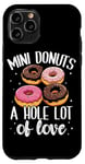 Coque pour iPhone 11 Pro Mini donuts A Hole Lot of Love Mini Donuts