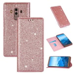 Rose Gold -Yhteensopiva Huawei Mate 10 Pro -Nahkakotelon Kanssa