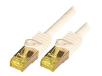 M-Cab - Patch-Kabel - Rj-45 (Hane) Till Rj-45 (Hane) - 2 M - Sftp, Pimf - Cat 7 - Halogenfri, Formpressad, Hakfri - Vit