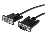 Startech.Com 2M Black Straight Through Db9 Rs232 Serial Cable - Db9 Rs232 Serial Extension Cable - Male To Female Cable (Mxt1002mbk) - Seriell Förlängningskabel - Db-9 (Hane) Till Db-9 (Hona) - 2 M - Svart - För P/N: 1P3fpc-Usb-Serial, Ic232ttl, Icu