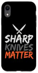 Coque pour iPhone XR Dire drôle Sharp Knifes Matter Cooking Blague Chef Femme Homme