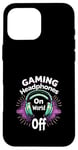 Coque pour iPhone 16 Pro Max Musique et jeux audio immersifs Bandes sonores Gaming Beats