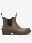 Barbour Storm Chelsea Wellington Boots - Khaki, Khaki, Size 9, Men