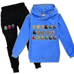 Among Us Spel Barn Hoodie Byxor Set Impostor Outfit Kläder-a-Perfet Navy Blue 13-14 Years