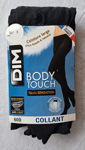 Collants noir ultra opaque body touch taille 1 60D/mat marque DIM Nude sensation