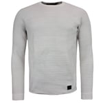 Under Armour Mens Sportstyle Sweatshirt Knit Jumper 1306452 130 - Off-White Textile - Size Small