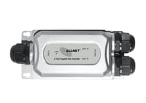 Allnet All-Pr2013o-30W, Nätverksrepeater, 1000 Mbit/S, Nätverksansluten (Ethernet), Svart, Silver