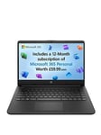 Hp Stream 14S-Dq0034Na Laptop - 14In Hd, Intel Celeron, 4Gb Ram, 128Gb Ssd, Microsoft 365 Personal (12 Months) Included,  - Laptop + Norton 360 1 Year