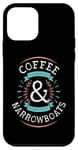 Coque pour iPhone 12 mini Coffee Lovers Narrowboats Canal Barge Boat Life