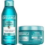 DESSANGE - Coffret Dermo Ressource - Shampoing + Masque Hydra-Apaisant - Formule Enrichie Aux Algues & Niacinamide - Apaise & Hydrate - Pour Cuir Chevelu Sensible & Cheveux Déshydratés - 2 x 250 ml