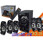 Trade Shop - Kit D'enceintes Acoustiques A3309 Système D'enceintes Dolby Surround 5.1 Usb Hd Tv Pc