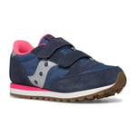 Saucony Originals Jazz Double HL Basket, Bleu Marine, Argent, Rose, 37.5 EU