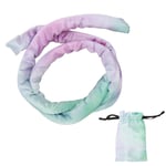 Spiral Lock Hair Bands Bendable Tie Dye Purple Long Dreadlock Ponytail Holde LSO