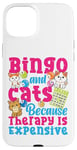 iPhone 15 Plus Bingo Player Cat Bingo And Cats Because Therapy Is Expensive Case