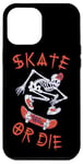 Coque pour iPhone 12 Pro Max Skate or Die – Patineur squelette style Halloween