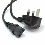 Mains Power Cable PC Laptop Printer TV Kettle UK Plugs Electric Power Lead