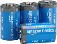 Amazon Basics Non-Rechargeable Lithium CR2 3V Batteries, 4-Pack