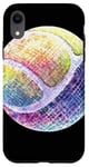 Coque pour iPhone XR Art Balle De Tennis Colorée Pour Sportifs