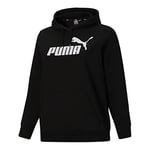 PUMA Sweat à Capuche Ess Logo FL Plus Sudation Femme, Coton Noir, 2X