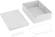 Boîte de Jonction Electrique Extérieure, IP65 Boîtier de Connexion Etanche Connecteur de Câble Boîtier en Plastique ABS 263 x 185 x 95mm Terminaux