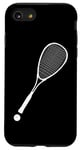 Coque pour iPhone SE (2020) / 7 / 8 Raquette et balle de squash