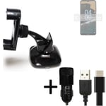 Car holder windshield dashboard for Nokia G400 5G charger Cell phone mount brack