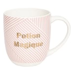 DRAEGER PARIS | Mug rose en céramique "Potion Magique" | Idée Cadeau Mug Humour Courage du matin, Réveil, Café | Tasse à café avec Coffret Cadeau