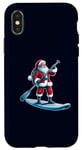 iPhone X/XS Stand-up Paddleboarding Santa Funny Hobbies Christmas Pajama Case