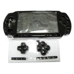 OSTENT Full Housing Shell Faceplate Case Repair Replacement Compatible for Sony PSP 3000 Console Color Black