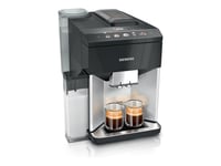 Siemens Eq.500 Integral Tq513d01 - Automatisk Kaffekokare Med Mjölkskummare - 15 Bar - Daylight Silver/Piano Black