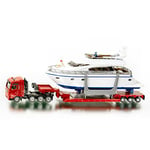 CAMION TRASPORTO YACHT 1:87 Siku Camion Die Cast Modellino