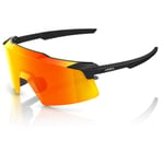 100% Aerocraft Sunglasses - HiPER Lens Soft Tact Black / Red Multilayer Black/HiPER