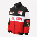 Ferrari Racing Jacket Vintage Style F1 Ferrari Jacket Unisex Hot White White S