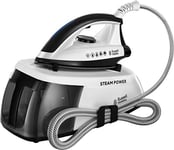 Russell Hobbs Steam Power Generator Iron, 1.3L Removable Water Tank, Stainless Steel Non Stick Soleplate, 110g Shot of Steam, 90g Steam Output, Cord Storage, Temp ready light, Anti Calc, 2400W 24420