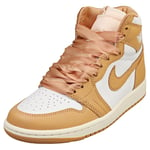 Nike Air Jordan 1 Retro Hi Oh Womens White Gold Fashion Trainers - 9 UK