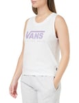 Vans Women's Checker Impact Muscle Tank-B T-Shirt, White, XL