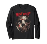 Friday the 13th Jason Rough Mask Long Sleeve T-Shirt