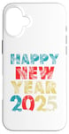 Coque pour iPhone 16 Plus Happy New Year 2025 Vintage Retro Kids Men Women Family