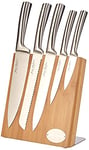 Pradel Jean Dubost 18521 Bloc Météor en Bambou Véritable + 5 Couteaux de Cusine Inox