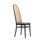 Gebruder Thonet Vienna - Morris Chair High, Black C01, Fabric Cat. C Divina 3 Col. 856 - Spisestoler - GamFratesi - Svart - Tre/Tekstilmateriale