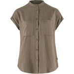 Fjällräven Womens Övik Hemp Shirt S/S (Brun (SUEDE BROWN/244) XX-small)