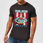 DC Originals Superman True Hero Men's T-Shirt - Black - XXL