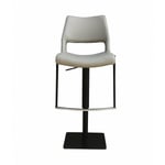 Meubletmoi - Tabouret de bar simili gris clair - yoru Grey