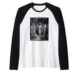 ChristIn The Synagogue by Gustave Dore Raglan Baseball Tee