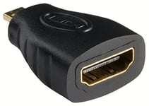 mumbi MICRO HDMI vers HDMI - or + certifié - prise HDMI (19 broches) sur le connecteur micro HDMI - Adaptateur Ethernet - Audio Return Channel