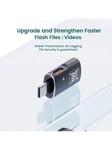 2 in 1 Type-C - USB OTG -sovitin, joka on yhteensopiva Iphone 15 PD -pikalatauksen tiedonsiirtomuuntimen kanssa Ulkoinen USB-muistitikku Hiiri OTG-musta